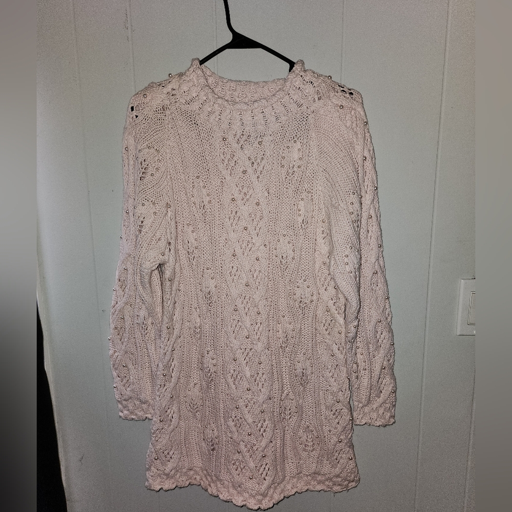 Yarn Works Hand Knit Petite Sweater Dress - Picture 11 of 11